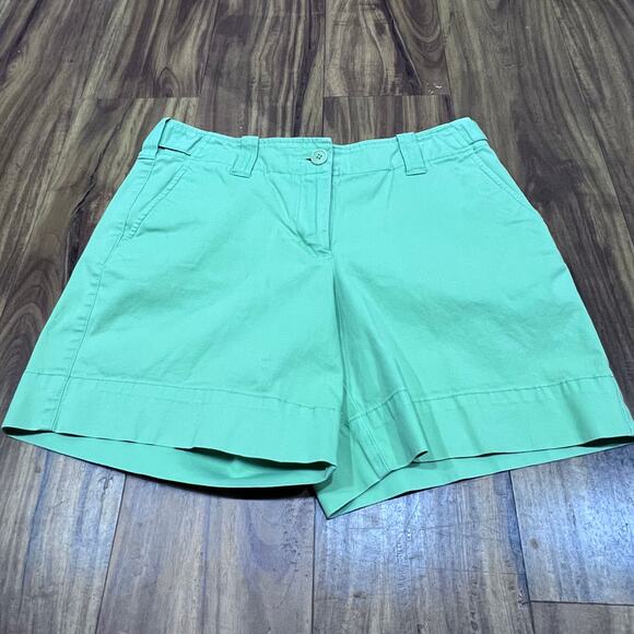 Talbots Pants - Talbots Women's Green Apple Chino Weekend Shorts Size 4 Travel